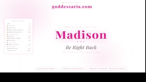 sissymaddieee online show from March 1, 11:32 pm